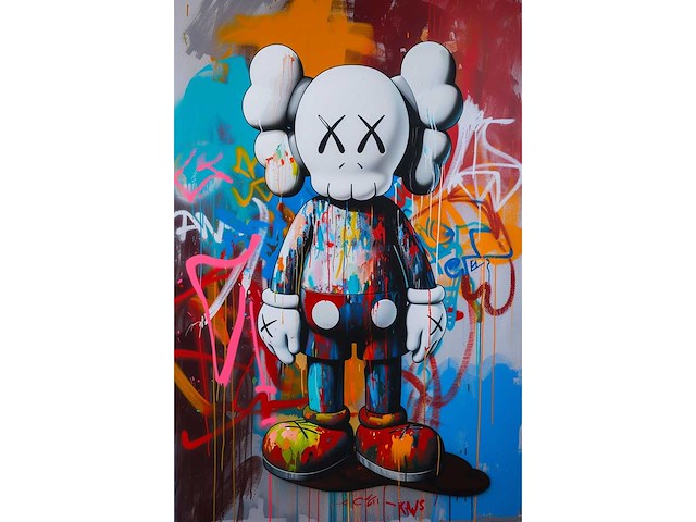 Mixed media/acryl op doek kaws - afbeelding 1 van  1