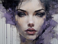 Mixed media/acryl op doek maria strabel ‘che’ - afbeelding 1 van  2