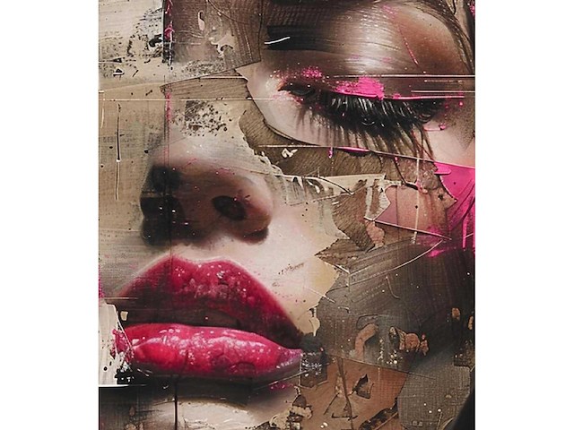 Mixed media/acryl op doek maria strabel ‘saga’ - afbeelding 1 van  2