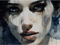 Mixed media/acryl op doek maria strabel ‘susank - afbeelding 1 van  2