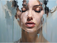 Mixed media/acryl op doek maria strabel - afbeelding 1 van  2