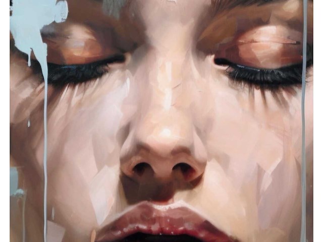 Mixed media/acryl op doek maria strabel - afbeelding 2 van  2