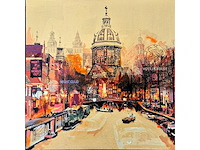 Mixed media/acryl op doek mischa ‘amsterdam’ - afbeelding 1 van  5