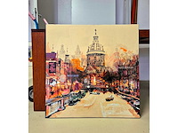 Mixed media/acryl op doek mischa ‘amsterdam’ - afbeelding 3 van  5