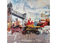 Mixed media/acryl op doek mischa ‘rotterdamk - afbeelding 1 van  4