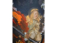 Mixed media/acryl op paneel mischa ‘nachtwacht’ - afbeelding 2 van  3