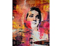 Mixed medie/acryl op doek mischa ‘maria callas’ - afbeelding 1 van  4