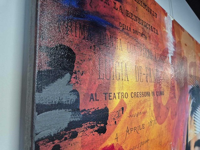 Mixed medie/acryl op doek mischa ‘maria callas’ - afbeelding 3 van  4