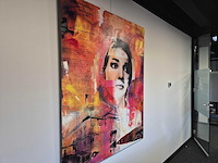 Mixed medie/acryl op doek mischa ‘maria callas’ - afbeelding 4 van  4