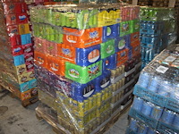 Mixed pallet frisdranken waaronder fanta, dr pepper en schweppes circa 1500 blikken tht oa 3-26, 1-26 en 2-... - afbeelding 1 van  3