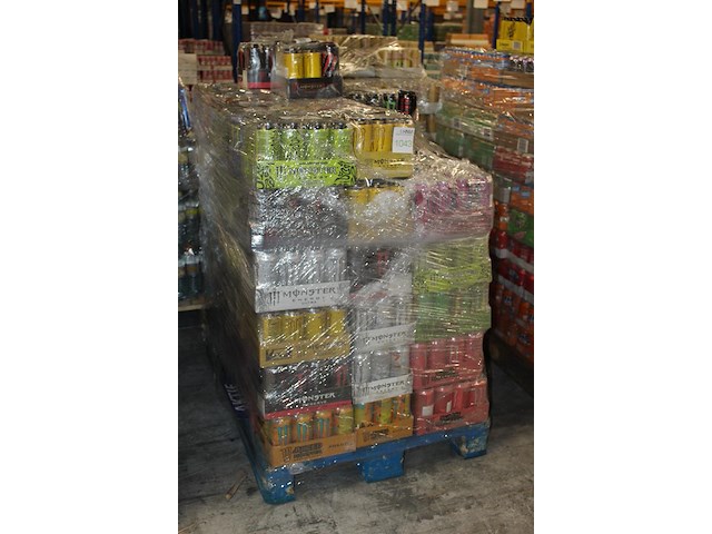 Mixed pallet monster energy circa 1068 blikken met tht 2025 / 2026. bod is inclusief 160,20 euro statiege... - afbeelding 2 van  2