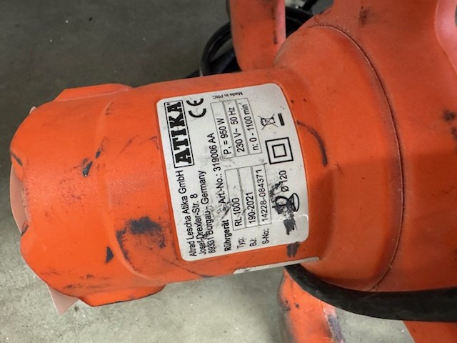 Mixer atika, rl 1000, oranje - afbeelding 3 van  3