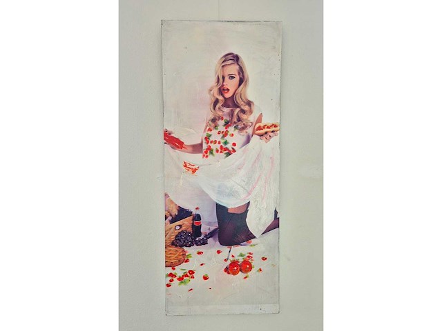 Mixmedia/acryl van manen - afbeelding 2 van  3