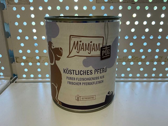 Mjamjam puur paard hondenvoer - 800g (24x) - afbeelding 2 van  3