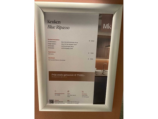 Mk blue ripasso eiland showroomkeuken met kastenwand - afbeelding 24 van  31