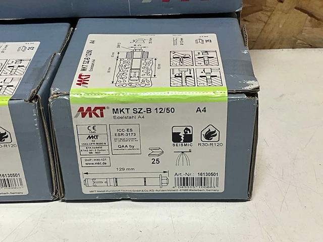 Mkt sz-b 12/50 rvs ankers (60x) - afbeelding 4 van  4