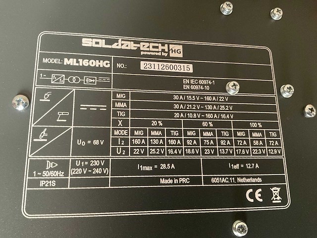 Ml160hg lasmachine - afbeelding 4 van  4