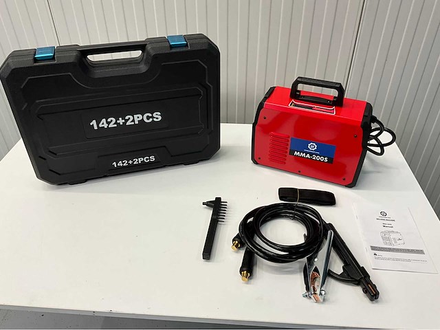 Mma-200s elektrode lasapparaat en gereedschapskoffer incl gereedschap ultra force equipment - afbeelding 1 van  19