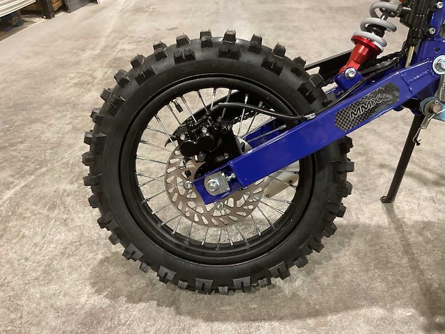 Mmx - dirt bike blauw 125cc - motorfiets - afbeelding 18 van  19