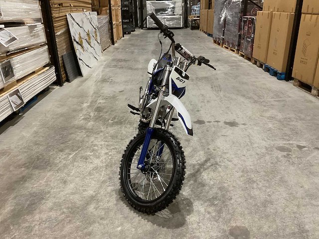 Mmx - dirt bike blauw 125cc - twhhpb-010 - motorfiets - afbeelding 3 van  4