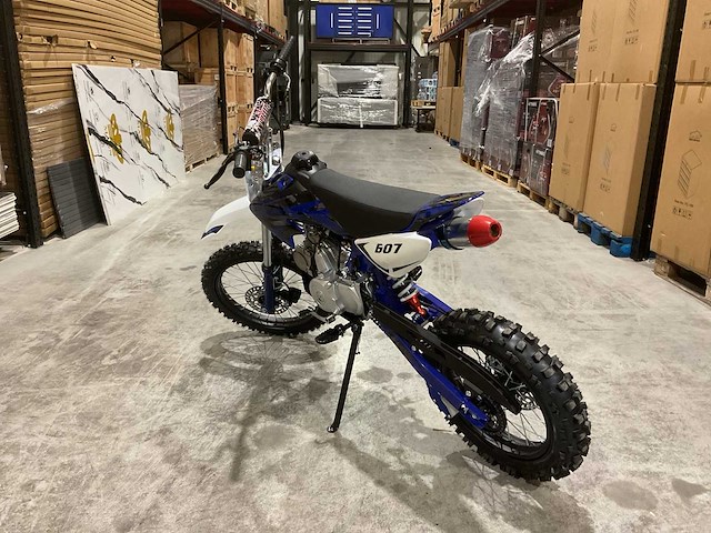 Mmx - dirt bike blauw 125cc - twhhpb-010 - motorfiets - afbeelding 5 van  16