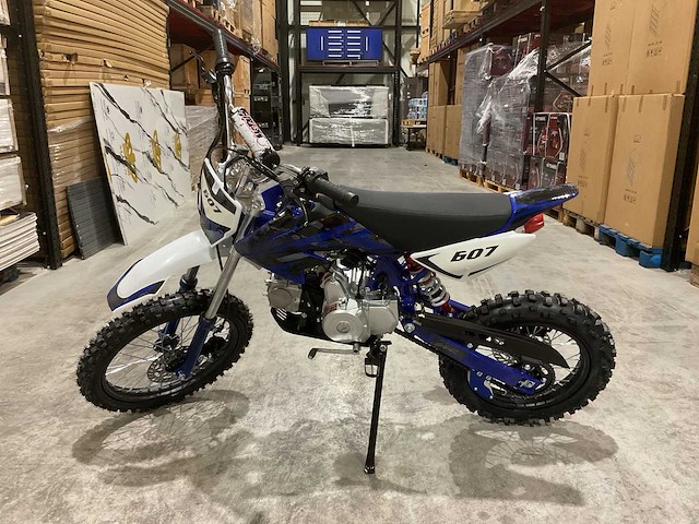 Mmx - dirt bike blauw 125cc - twhhpb-010 - motorfiets - afbeelding 10 van  16