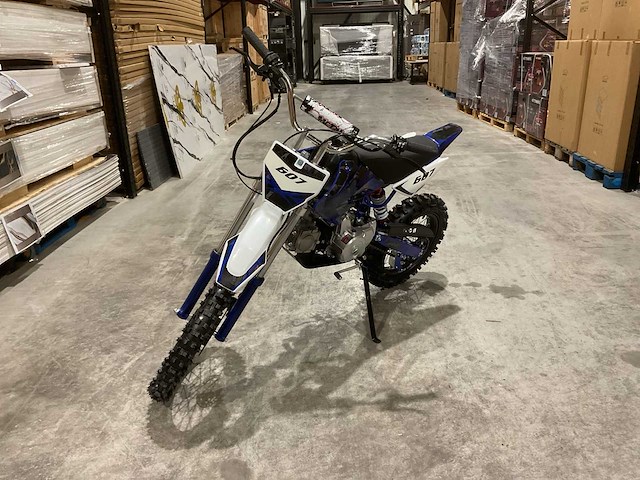 Mmx - dirt bike blauw 125cc - twhhpb-010 - motorfiets - afbeelding 1 van  19