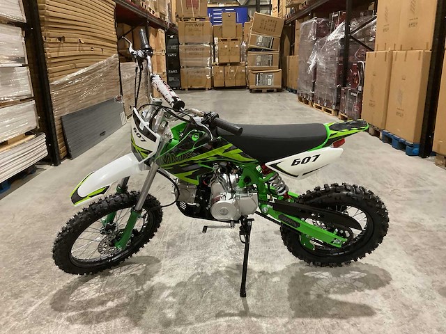 Mmx - dirt bike groen 125cc - twhhpb-010 - motorfiets - afbeelding 5 van  12
