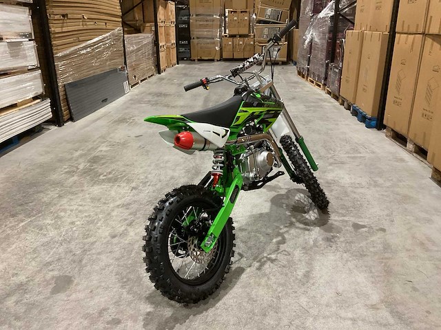 Mmx - dirt bike groen 125cc - twhhpb-010 - motorfiets - afbeelding 2 van  12