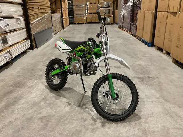 Mmx - dirt bike groen 125cc - twhhpb-010 - motorfiets - afbeelding 14 van  19