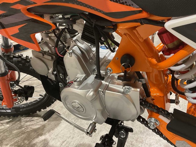 Mmx - dirt bike oranje 125cc - twhhpb-010 - crossmotor - afbeelding 7 van  13