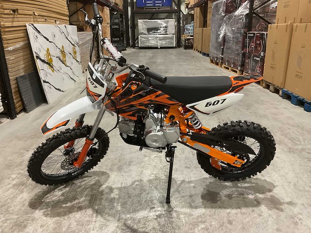 Mmx - dirt bike oranje 125cc - twhhpb-010 - crossmotor - afbeelding 8 van  17