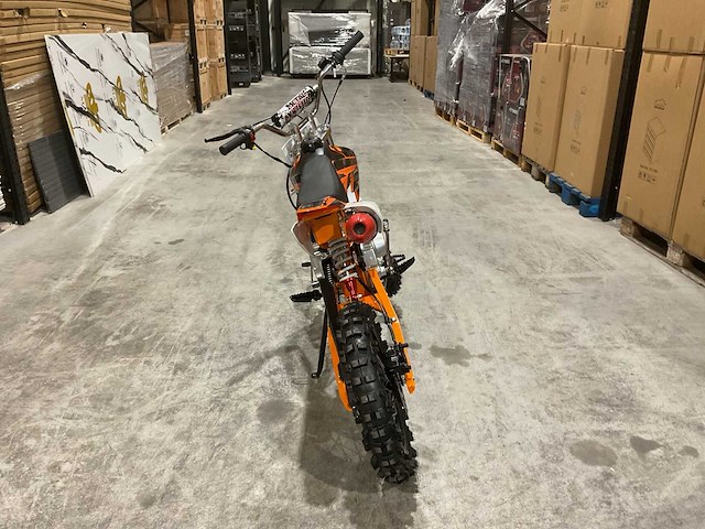 Mmx - dirt bike oranje 125cc - twhhpb-010 - crossmotor - afbeelding 1 van  16