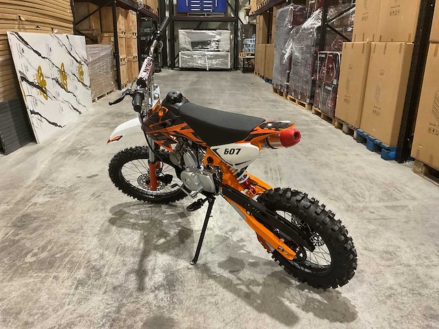 Mmx - dirt bike oranje 125cc - twhhpb-010 - crossmotor - afbeelding 13 van  18