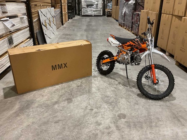 Mmx - dirt bike oranje 125cc - twhhpb-010 - crossmotor - afbeelding 7 van  15