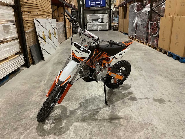 Mmx - dirt bike oranje 125cc - twhhpb-010 - crossmotor - afbeelding 1 van  15