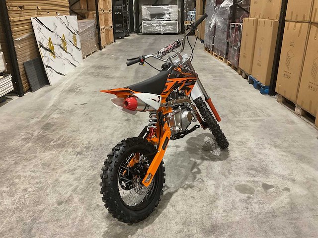 Mmx - dirt bike oranje 125cc - twhhpb-010 - crossmotor - afbeelding 13 van  15