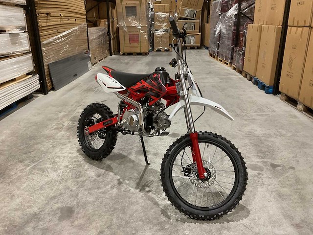 Mmx - dirt bike rood 125cc - motorfiets - afbeelding 16 van  19