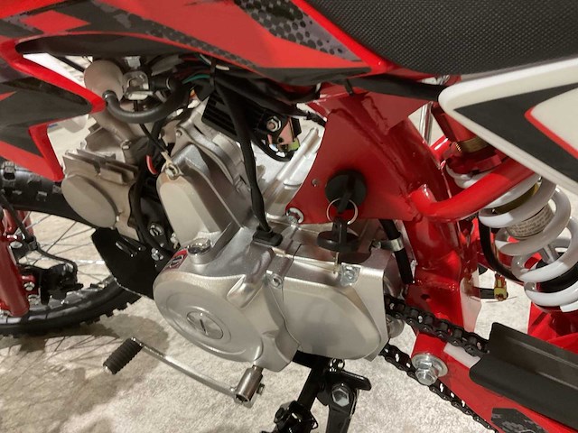 Mmx - dirt bike rood 125cc - twhhpb-010 - motorfiets - afbeelding 10 van  16