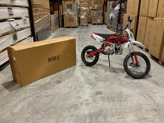 Mmx - dirt bike rood 125cc - twhhpb-010 - motorfiets - afbeelding 10 van  11