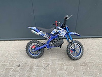 Mmx dirt bike 49cc blauw twhhpb-003 motorfiets 12 - afbeelding 4 van  7