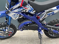 Mmx dirt bike 49cc blauw twhhpb-003 motorfiets 12 - afbeelding 7 van  7