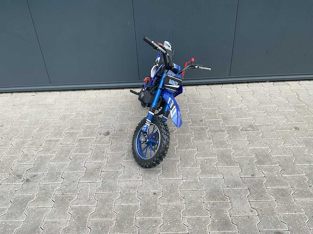 Mmx dirt bike 49cc blauw twhhpb-003 motorfiets 12 - afbeelding 1 van  12