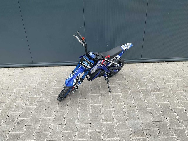 Mmx dirt bike 49cc blauw twhhpb-003 motorfiets 12 - afbeelding 3 van  12