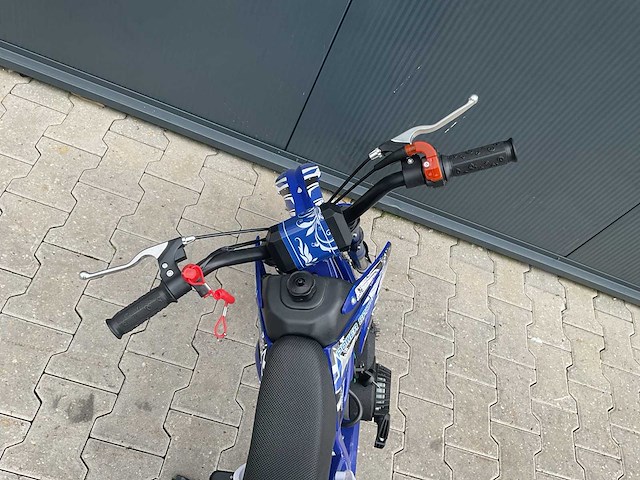 Mmx dirt bike 49cc blauw twhhpb-003 motorfiets 12 - afbeelding 10 van  12