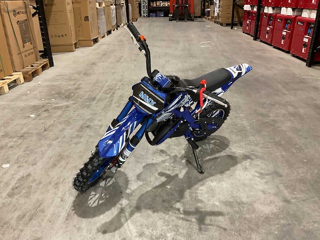 Mmx dirt bike 49cc blauw twhhpb-003 motorfiets - afbeelding 52 van  59