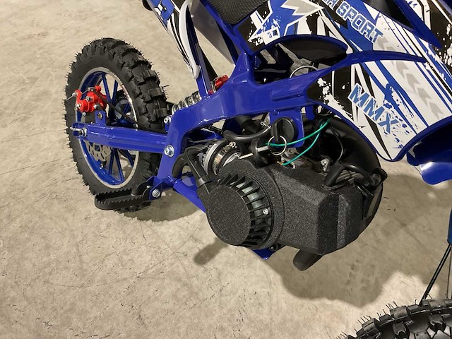 Mmx dirt bike 49cc blauw twhhpb-003 motorfiets - afbeelding 51 van  59