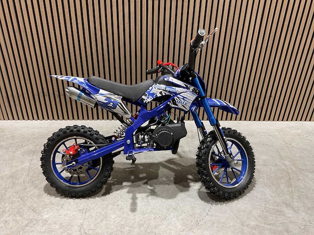 Mmx dirt bike 49cc blauw twhhpb-003 motorfiets - afbeelding 3 van  59