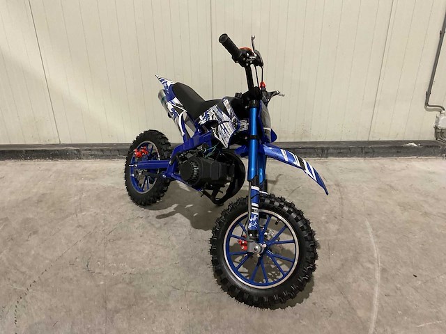 Mmx dirt bike 49cc blauw twhhpb-003 motorfiets - afbeelding 24 van  59
