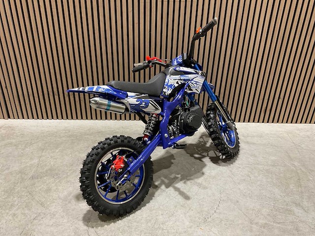 Mmx dirt bike 49cc blauw twhhpb-003 motorfiets - afbeelding 7 van  58